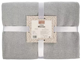 Плед-покрывало 150*200 Vladi Милан белый/серый 509322/2129