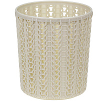 Подставка для столовых приборов М2384 Вязание белый ротанг