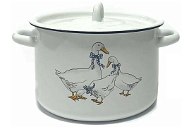 Кастрюля эмаль 3л 01-612н/4 Гуси