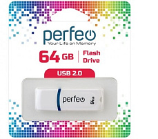 Флеш-драйв Perfeo USB 64Gb C09 белый