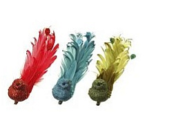 Подвеска полимер Птичка на клипсе 17*4,5см 741915