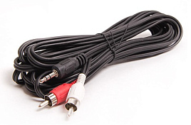 Кабель Сигнал (1123) шнур 3,5Дж-2RCA 5,0 м