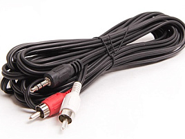 Кабель Сигнал (1123) шнур 3,5Дж-2RCA 5,0 м