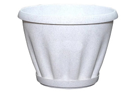 Кашпо цветочное 11л Знатный 056998 мрамор с/п