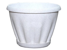 Кашпо цветочное 11л Знатный 056998 мрамор с/п