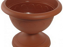 Вазон 3,4л Колывань С145Тнизкий теракот