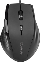 Мышь Defender проводная 52362 оптическая Accura MM-362 черный,6 кнопок, 800-1600 dpi