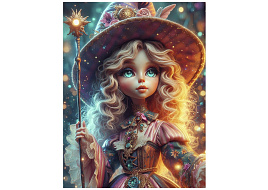 Алмазная мозаика 23*30 НД-2006 Волшебница из мира магии