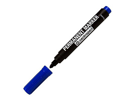 Маркер Centropen 8566/1 синий перм. круглый