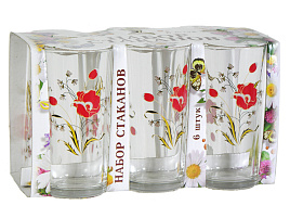 Набор стаканов 6шт 146-Д Маковое поле