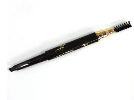 Карандаш для бровей бровей FL автомат.темно-корич. S-412 с щеточкой 6925