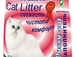 Наполнитель для кошачего туалета Пусси-кэт древесный 4,5л 0053