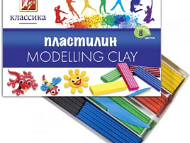 Пластилин 8цв. Классика 12с867-08 160гр.