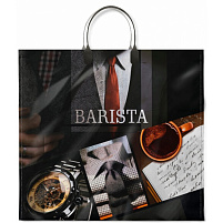 Пакет петля с пласт.ручкой 34*37 Бариста