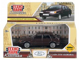 Машина металлическая 2114-11-PRP LADA lada 2114 длина 10,5 см, инерц, бордовый перламутр, кор.