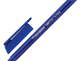 Ручка Brauberg 142709 синяя, масляная, Marine, корпус тониров. синий, 0,7мм, линия 0,3мм