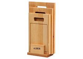 Набор досок разделочных дерево береза 3шт Alber 80053