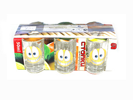 Набор стопок 6шт 1022 Смайлики