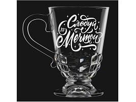 Кружка стекло 300мл 211-Г Следуй за мечтой