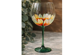 Бокал для вина 306-Н9Д Бутон. Георгина 650мл 1шт