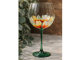 Бокал для вина 306-Н9Д Бутон. Георгина 650мл 1шт