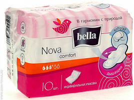 Прокладки Белла Нова Комфорт софт 10шт 3к с кр.4591/6762