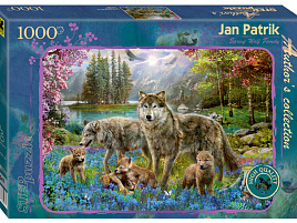 Пазл 1000эл. Семья волков весной 79547