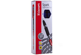 Ручка Luxor 1597 "Spark", синяя, 0,7мм, грип
