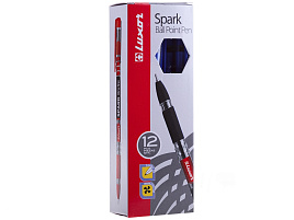 Ручка Luxor 1597 "Spark", синяя, 0,7мм, грип