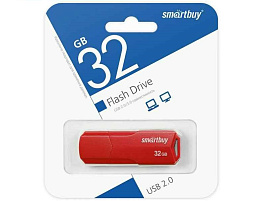 Флеш-драйв Smart Buy 32Gb CLUE Red SB32GBCLU-R красный 3103