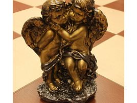 Статуэтка ИА-50 Два ангела черный 57*30*20см