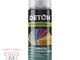 Эмаль-аэрозоль белая 520мл Deton 0938