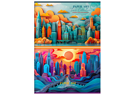 Альбом для рисования 40л. BG АР4ск40_вл 08620 "Paper art", выб. лак