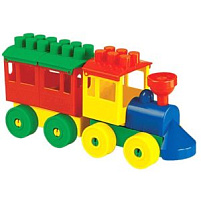 Конструктор 2037 Паровоз с вагоном