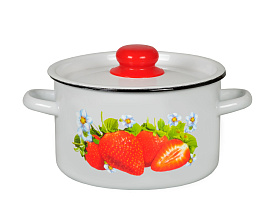 Кастрюля эмаль 2,9л 1с16с/1 декор Северсталь