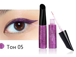 Подводка для глаз Farres фиолетовый с блестками тонкая кисточка 8011-05 5320