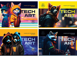 Альбом для рисования 24л. BG АР4ск24 12845 "TechArt"