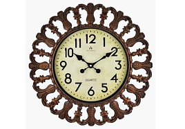 Часы настенные Atlantis 50*50 319-17 красная бронза