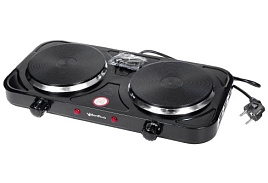 Плита настольная HP-04BK черн. электро 2 конф/диск