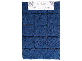 Коврик для ванной 60*90 Аника темно-синий 353144