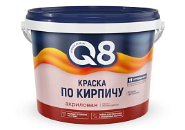 Краска в-д фасадная 2,4кг Formula Q8 по красно-коричневая 7117