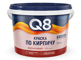 Краска в-д фасадная 2,4кг Formula Q8 по красно-коричневая 7117