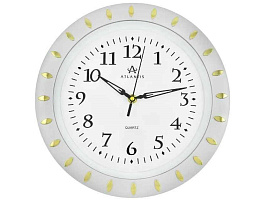 Часы настенные Atlantis 29*29 GD-8520 серебро