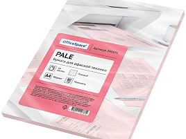 Бумага OfficeSpace pale 245191 А4, 80г/м2, 50л. розовая