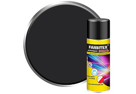 Эмаль-аэрозоль черная 520мл Farbitex 9004