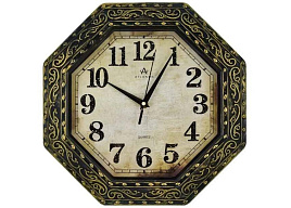 Часы настенные Atlantis 31,6*31,5 TLD-35006С коричневые