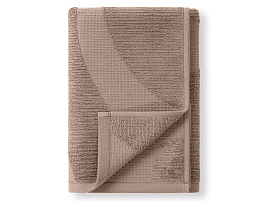 Полотенце 50*90 махровое Wave Texture МХ48 молочный шоколад 2673