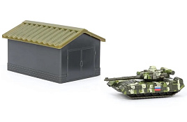 Машина металлическая SB-17-64-M Танк Т-90 7,5см и Военная часть 10см