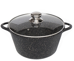 Кастрюля литой алюминий 5л Горница с кр. К2732аг/5079 Гранит