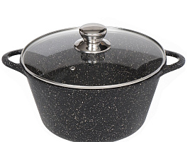 Кастрюля литой алюминий 5л Горница с кр. К2732аг/5079 Гранит